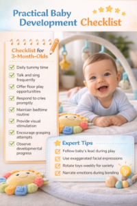 baby development 3 months parent interaction