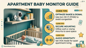 One receiver best baby monitor for small apartment with wide lens