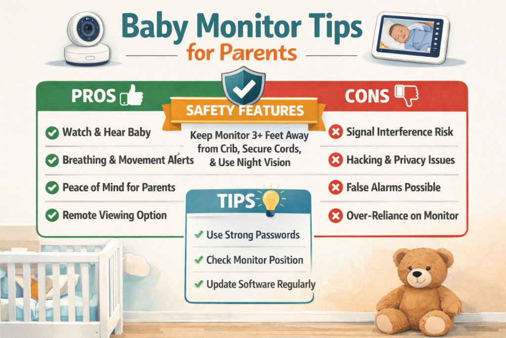 small advice for baby monitors for a baby travel setup