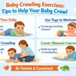 baby crawling exercises with toys motivation