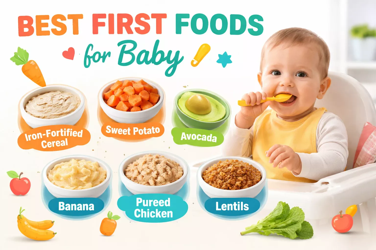best first foods for baby feeding tips
