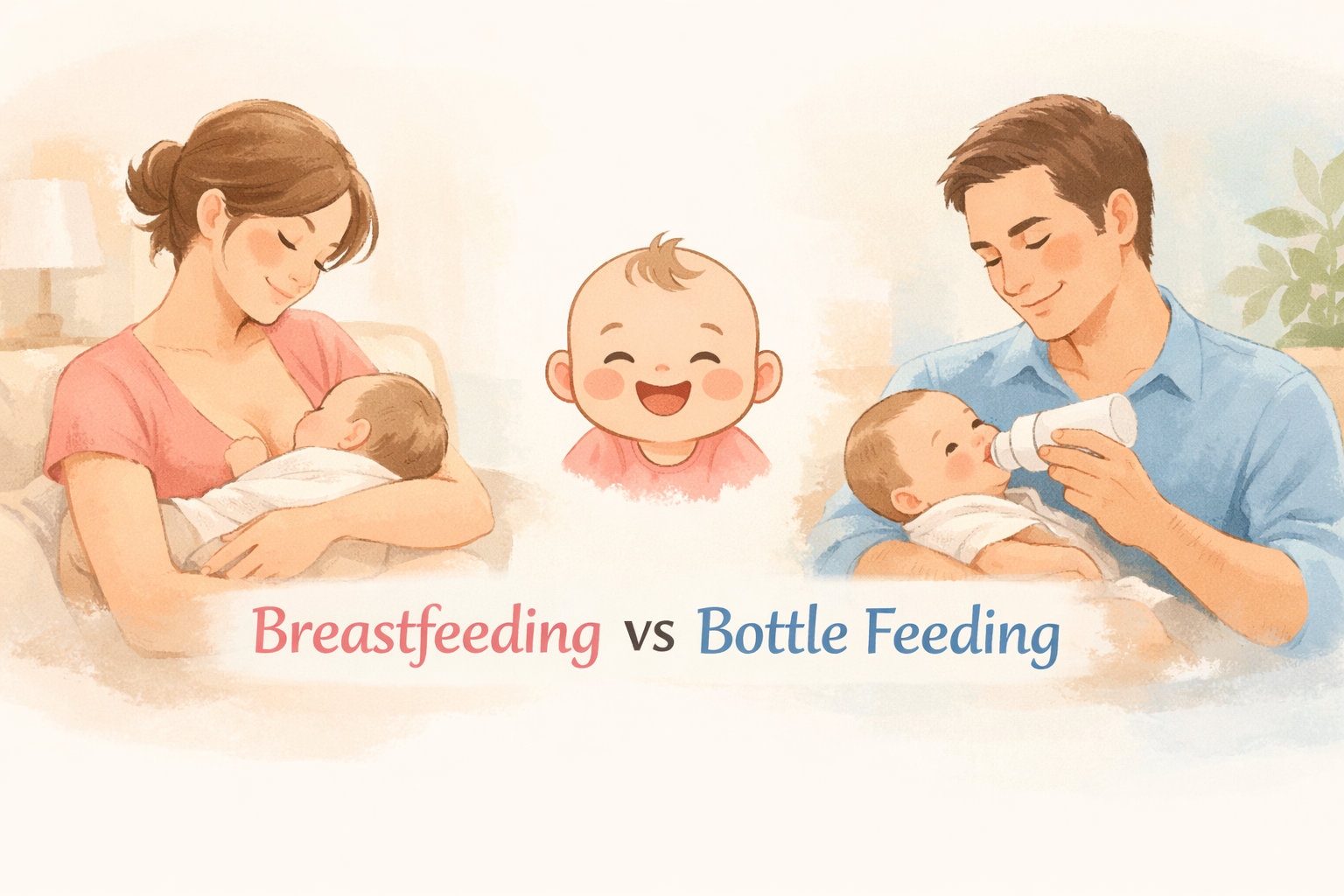 breastfeeding vs bottle feeding