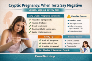 cryptic pregnancy symptoms negative pregnancy test early signs