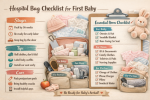 hospital bag checklist for first baby newborn essentials
