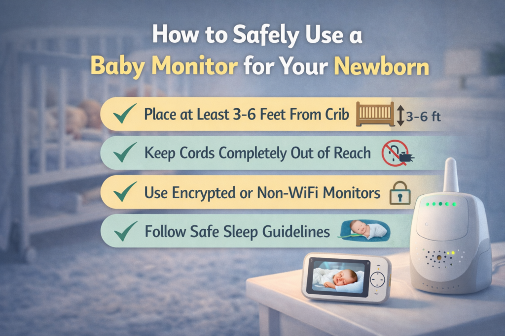 how baby monitor works for newborn sleep safety