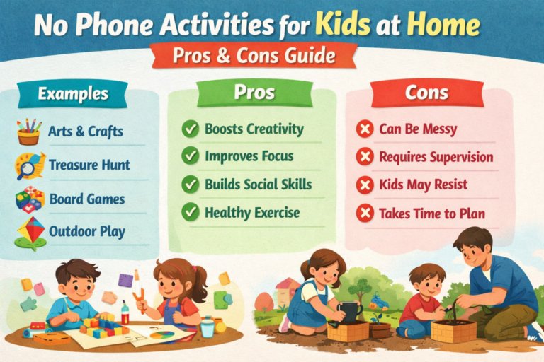 indoor no phone activities for kids at home