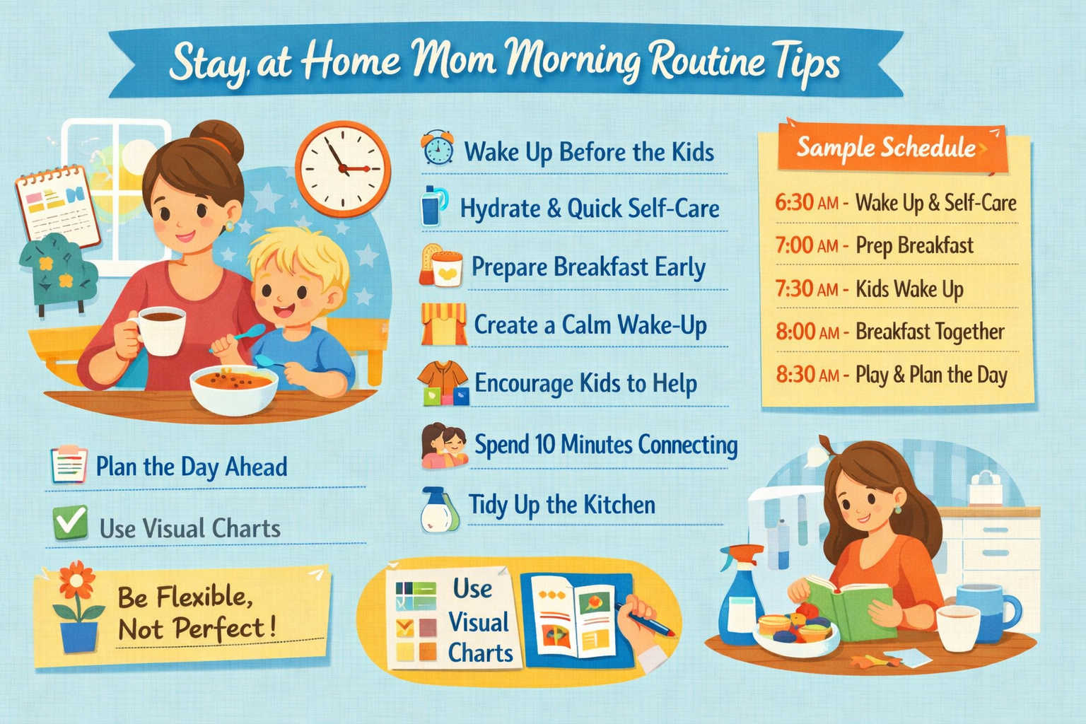stay home mom productivity routine