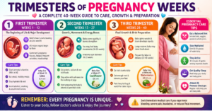 trimesters of pregnancy weeks prenatal visits guide