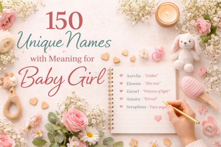nature inspired unique names with meaning for baby girl