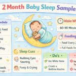 2 month baby sleep schedule sample nap guide