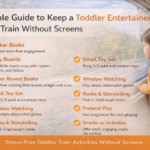 toddler travel kit for screen free train journey