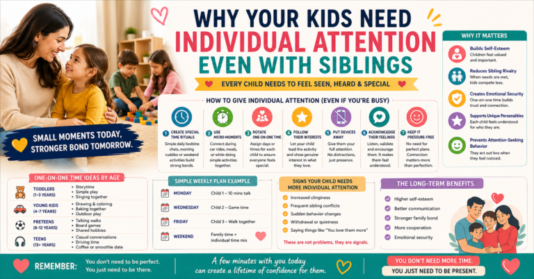 Why Your Kids Need Individual Attention Even With Siblings