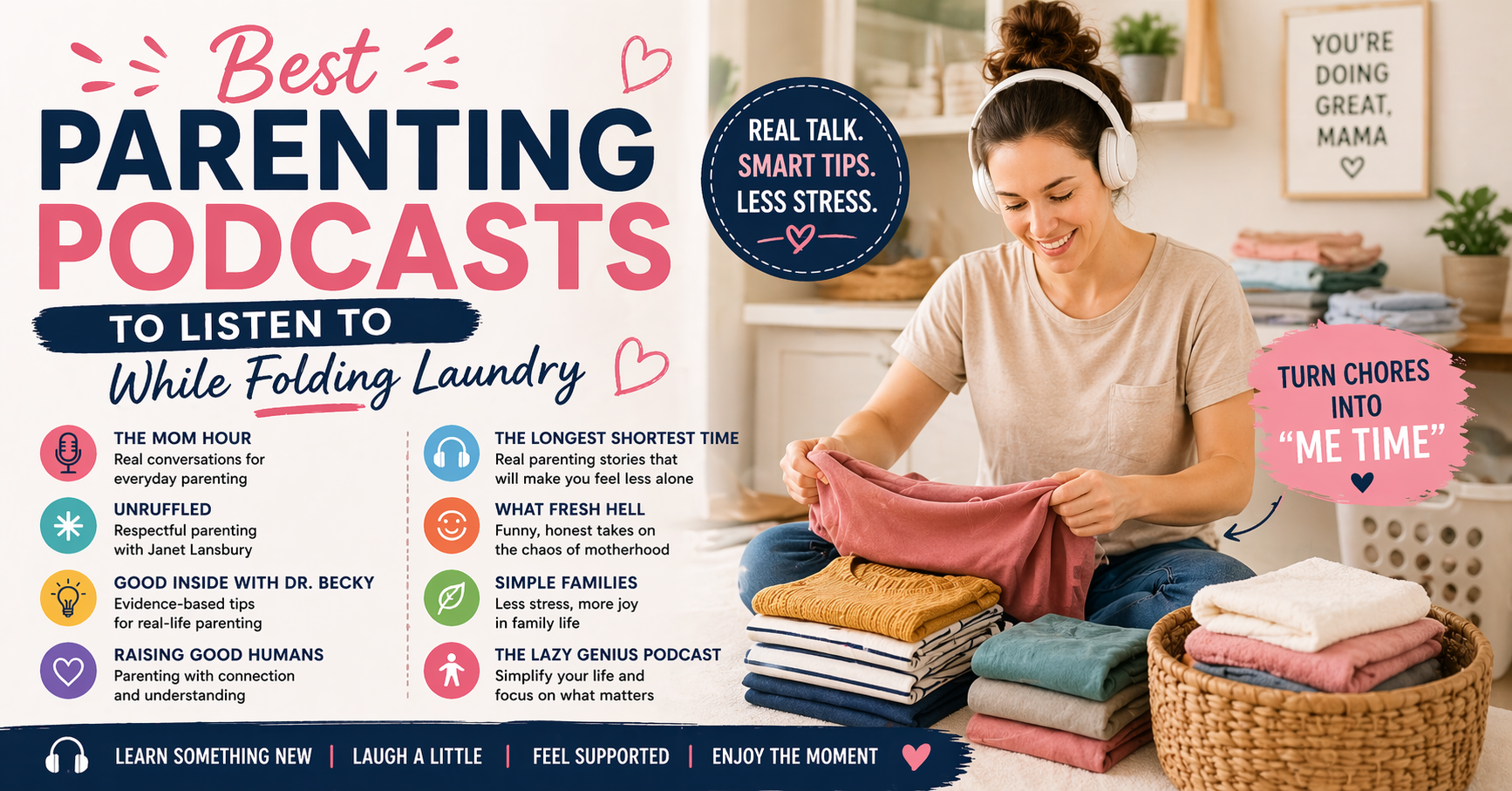 best parenting podcasts to listen to while folding laundry