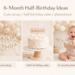 cute ways to celebrate a 6-month half-birthday baby milestone