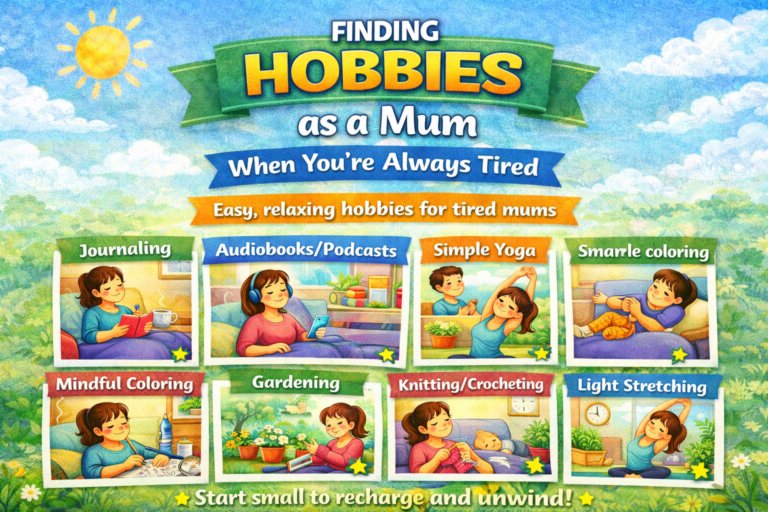 finding hobbies as a mum when you're always tired relaxing ideas