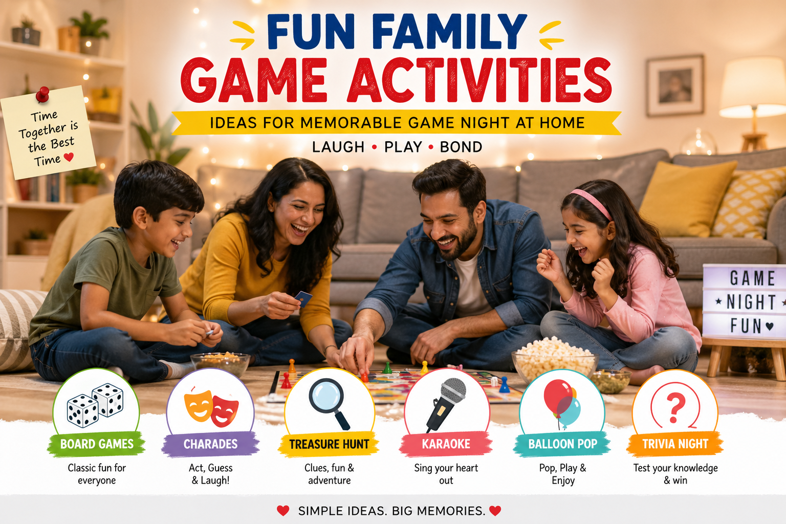 family game night ideas at home without buying anything