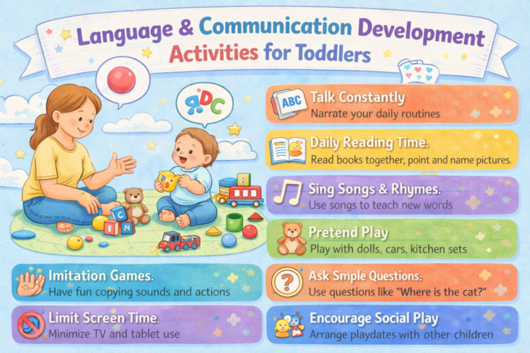 language and communication development activities for toddlers parent interaction