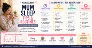 how to sleep better as a mum