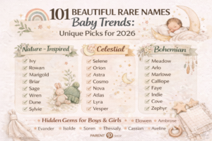 Beautiful Rare Names Baby Trends