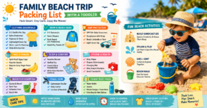 The Complete Packing List for a Family Beach Trip with a Toddler