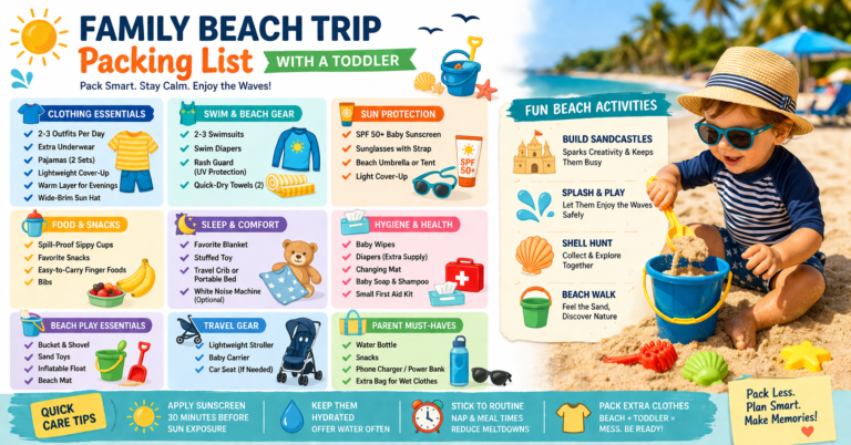 The Complete Packing List for a Family Beach Trip with a Toddler