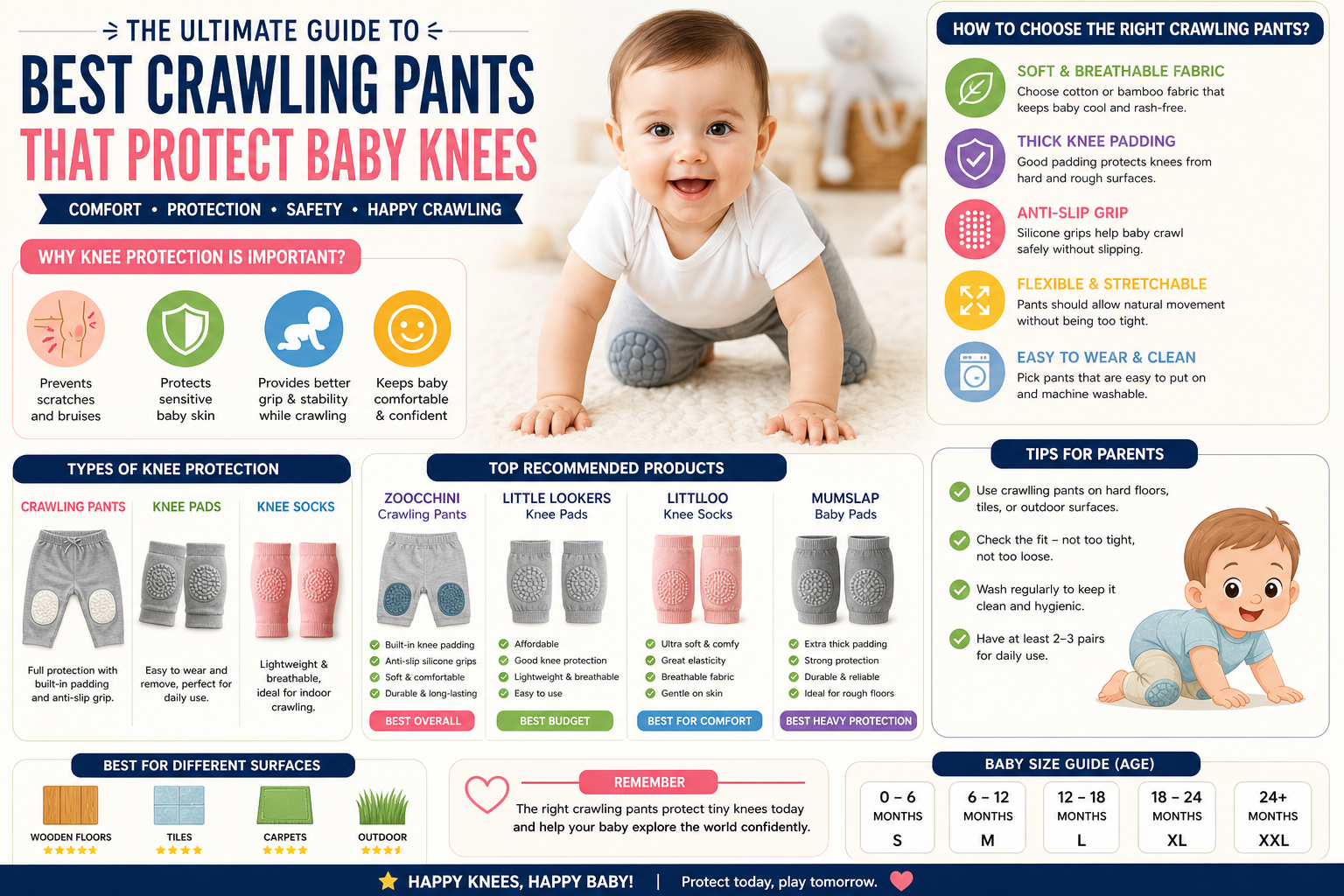 Best Crawling Pants for Babies: Protect Those Knees