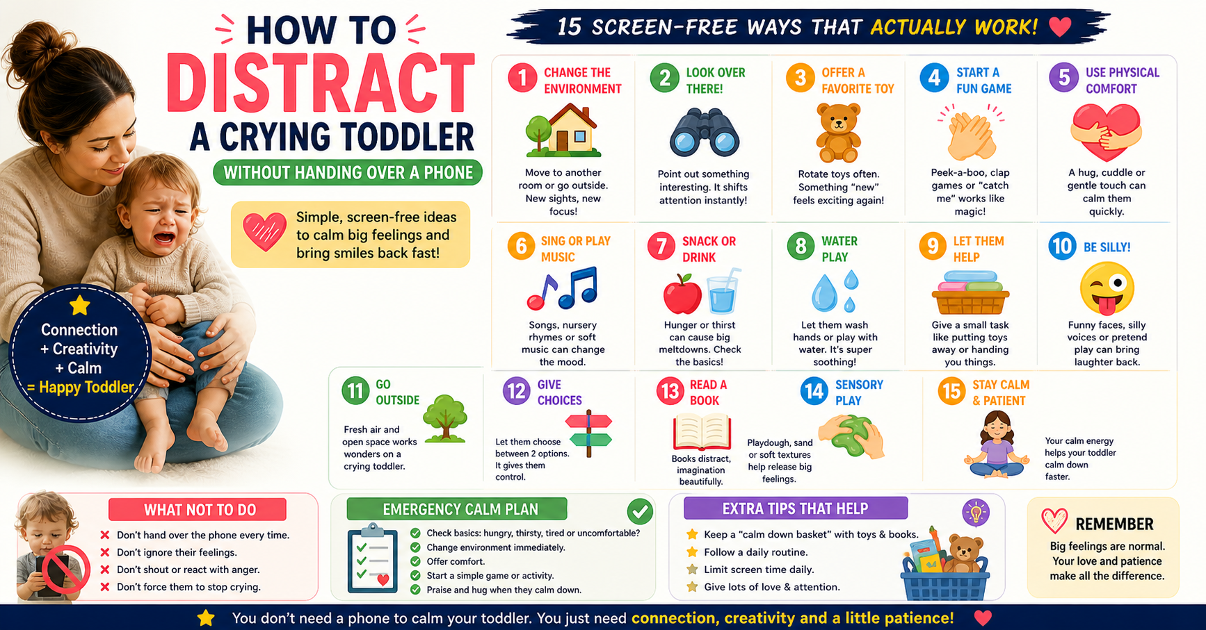 How to Distract a Crying Toddler Without Handing Over Your Phone
