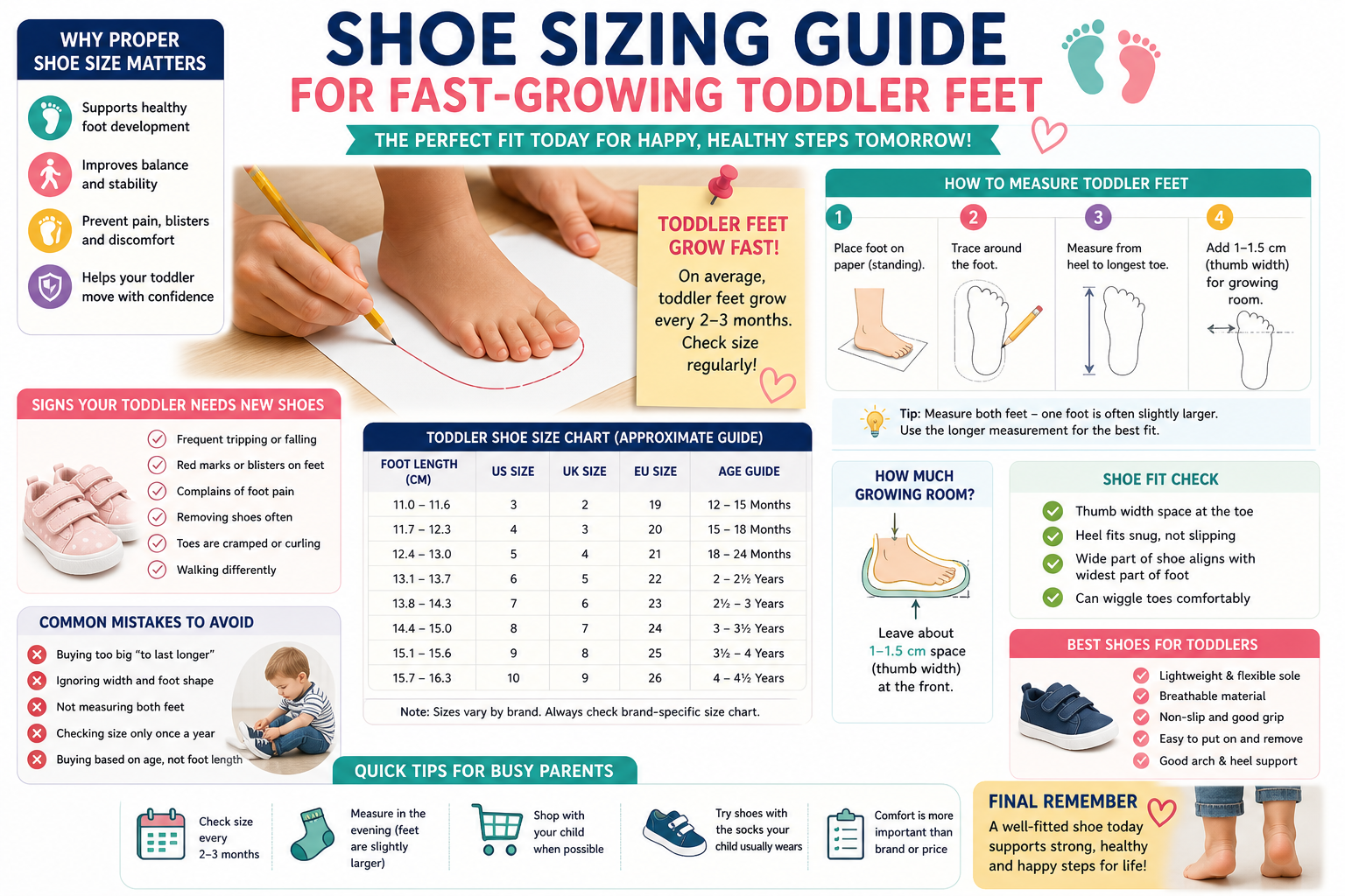 Toddler Shoe Sizing Guide | Measure Fast-Growing Feet the Right Way