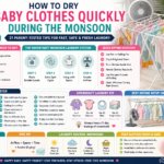 Monsoon Baby Clothes Drying Tips