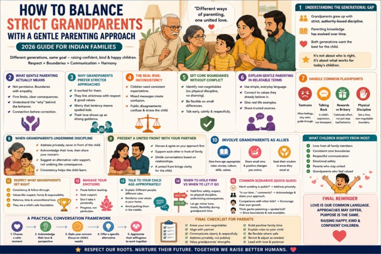How to Balance Gentle Parenting vs Strict Grandparents India Approach