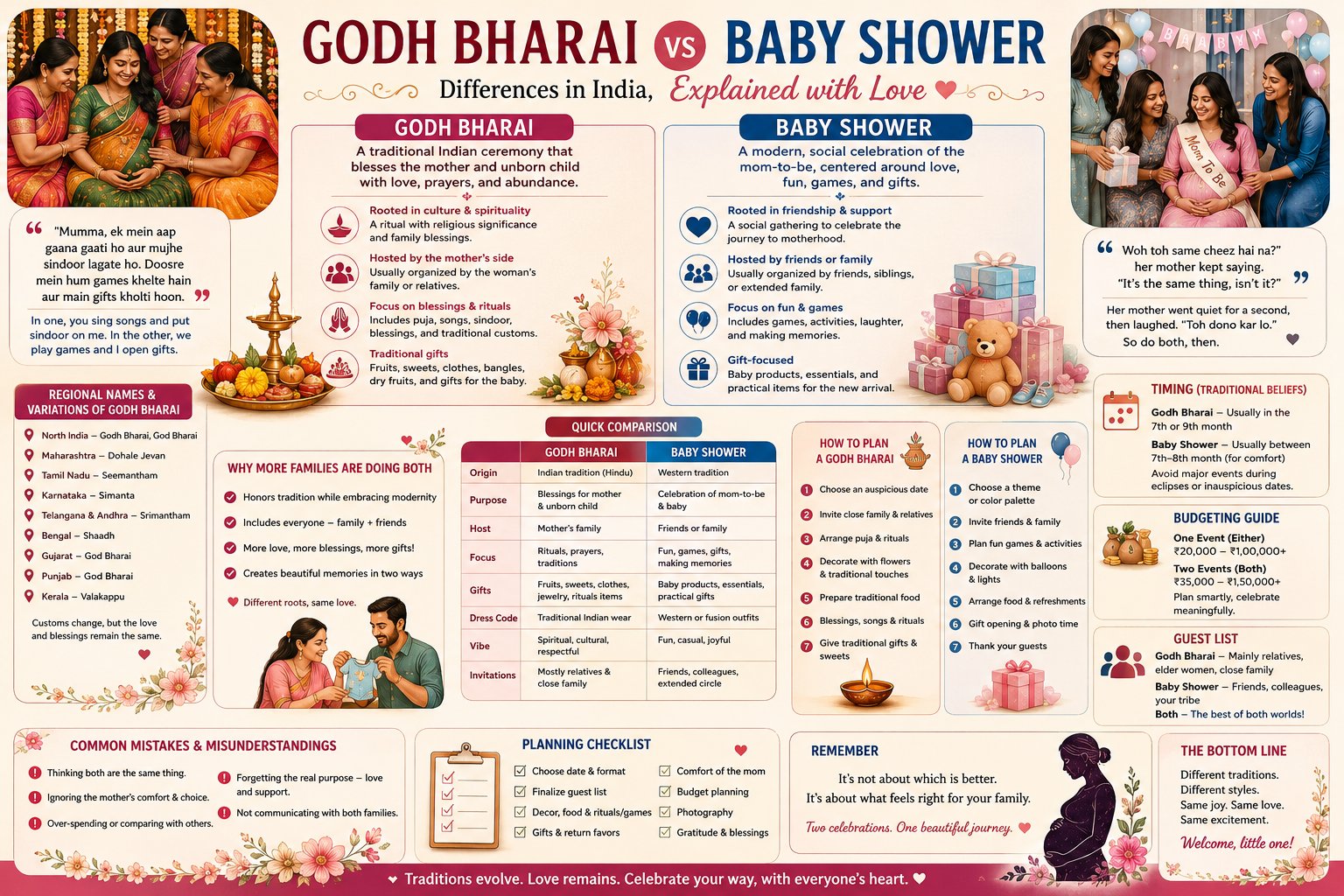 who hosts godh bharai traditionally