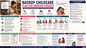 Backup babysitter caring for sick toddler at home