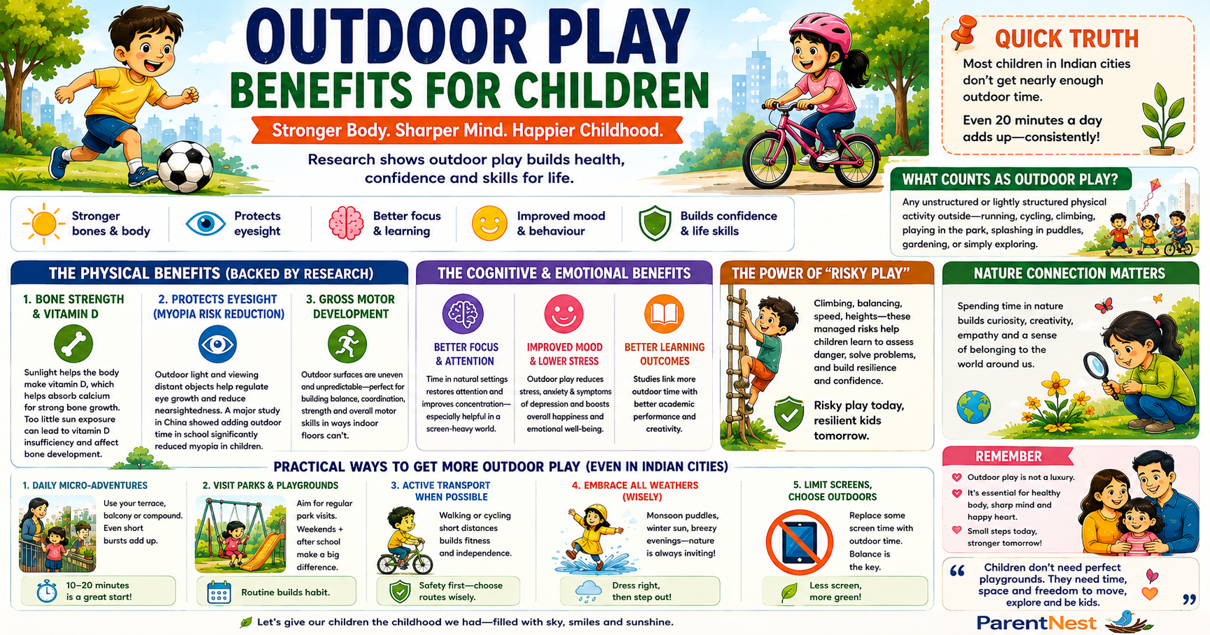 outdoor play benefits for children guide
