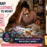 baby capsule wardrobe India 30 pieces flat lay