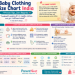 baby clothing size chart India month by month